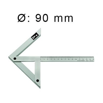 Equerre à Centrer pour Arbre 90 BLET Acier Spé Chromé L100X70