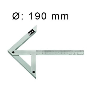Equerre à Centrer pour Arbre 190 BLET Acier Spé Chromé L150X130