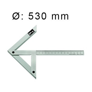 Equerre à Centrer pour Arbre 530 BLET Acier Spé Chromé L500X330