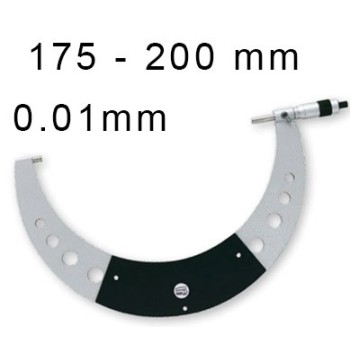 OUTSIDE MECHANICAL MICROMETER BLET STEINMEYER, MEASURING RANGE : 175-200 mm, READING : 0,01 mm