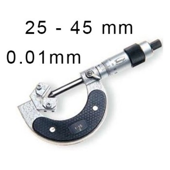 MECHANICAL OUTSIDE SPECIAL MICROMETER BLET STEINMEYER, MEASURING RANGE : 25-45 mm, READING : 0,01 mm ref : MIC07-A3014C00 STEINM