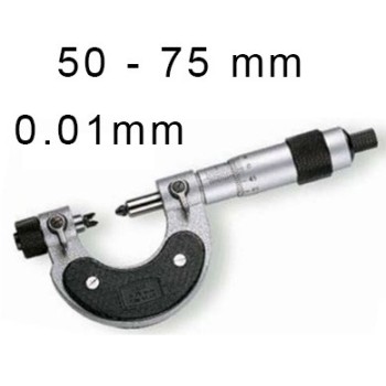 MECHANICAL OUTSIDE MICROMETER FOR THREAD BLET STEINMEYER, MEASURING RANGE : 50-75 mm, READING : 0,01 mm ref : MIC07-A5007C00 STE