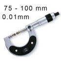 MECHANICAL OUTSIDE MICROMETER WITH MEASURING BALLS BLET STEINMEYER, MEASURING RANGE : 75-100 mm, READING : 0,01 mm ref : MIC07-A