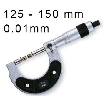 MECHANICAL OUTSIDE MICROMETER WITH MEASURING BALLS BLET STEINMEYER, MEASURING RANGE : 125-150 mm, READING : 0,01 mm ref : MIC07-