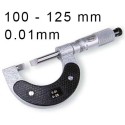 MECHANICAL OUTSIDE MICROMETER WITH WEDGE BLADE BLET STEINMEYER, MEASURING RANGE : 100-125 mm, READING : 0,01 mm ref : MIC07-A902