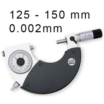 OUTSIDE MECHANICAL MICROMETER BLET STEINMEYER, MEASURING RANGE : 125-150 mm, READING : 0,002 mm ref : MIC07-C0024C05 STEINMEYER 