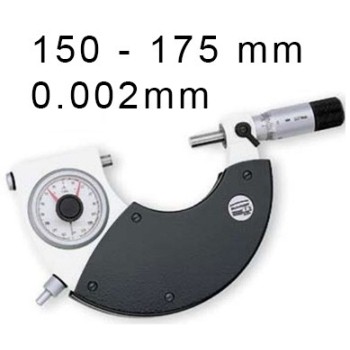OUTSIDE MECHANICAL MICROMETER BLET STEINMEYER, MEASURING RANGE : 150-175 mm, READING : 0,002 mm ref : MIC07-C0040C05 STEINMEYER 