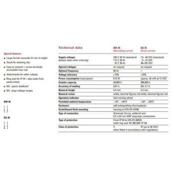 Compteur Horaire MULLER COM16-CA1C4-XX