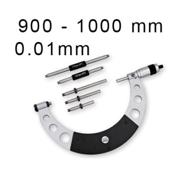 OUTSIDE MECHANICAL MICROMETER BLET STEINMEYER, MEASURING RANGE : 900-1000 mm, READING : 0,01 mm ref : MIC07-C0069C0E STEINMEYER 