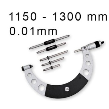 OUTSIDE MECHANICAL MICROMETER BLET STEINMEYER, MEASURING RANGE : 1150-1300 mm, READING : 0,01 mm ref : MIC07-C0071C0E STEINMEYER