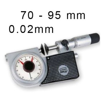Micromètre Extérieur Analogique à Plateaux STEINMEYER : 70-95 mm, Lecture : 0,02 mm