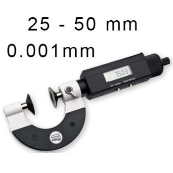 OUTSIDE DIGITAL MICROMETER WITH DISCS BLET STEINMEYER, MEASURING RANGE : 25-50 mm, READING : 0,001 mm ref : MIC07-D1005M0S STEIN