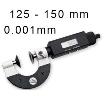 OUTSIDE DIGITAL MICROMETER WITH DISCS BLET STEINMEYER, MEASURING RANGE : 125-150 mm, READING : 0,001 mm ref : MIC07-D1024M0S STE