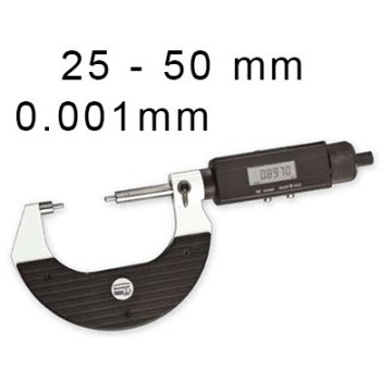 OUTSIDE DIGITAL MICROMETER WITH REDUCED ANVILS BLET STEINMEYER, MEASURING RANGE : 25-50 mm, READING : 0,01 mm / 0,001 mm ref : M