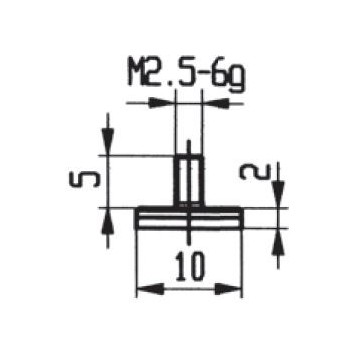 CONTACT POINTS FOR DIAL GAUGES AND COMPARATOR GAUGES DIAMETER SPECIFICS 10 MM CARBURE