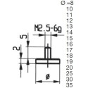 CONTACT POINTS FOR DIAL GAUGES AND COMPARATOR GAUGES DIAMETER SPECIFICS 12 MM INOX