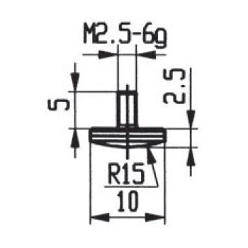 CONTACT POINTS FOR DIAL GAUGES AND COMPARATOR GAUGES DIAMETER SPECIFICS 10 MM CARBURE
