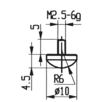 TOUCHE 573/32 COMPARATEUR DIAMETER SPECIFICS 10 MM INOX