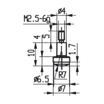 CONTACT POINTS FOR DIAL GAUGES AND COMPARATOR GAUGES L10 mm