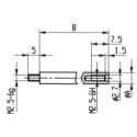 Rallonge Comparateur KAEFER - Diamètre 4mm Longueur 15mm