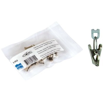 Crocodile clamp with eye-clip (10 pcs), ref : ACCP0-460210N PESOLA ACCP0-460210N : securemail.fr