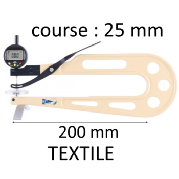 THICKNESS GAUGES RANGE : 25 mm AND DEPTH 200 mm WITH FOOT