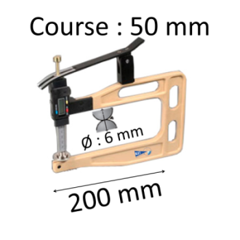 THICKNESS GAUGES RANGE : 50 mm AND DEPTH 200 mm WITHOUT FOOT