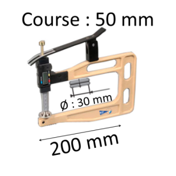 THICKNESS GAUGES RANGE : 50 mm AND DEPTH 200 mm WITHOUT FOOT