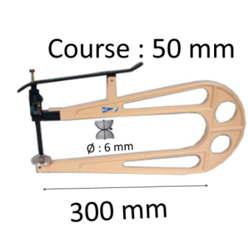 THICKNESS GAUGES RANGE : 50 mm AND DEPTH 300 mm WITHOUT FOOT