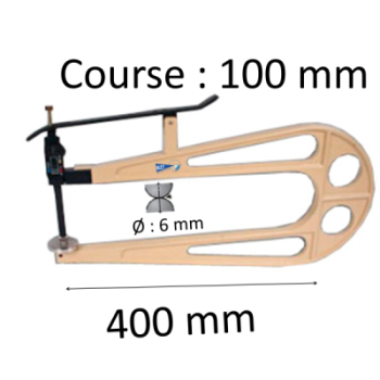THICKNESS GAUGES RANGE : 100 mm AND DEPTH 400 mm WITHOUT FOOT