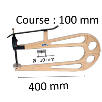 THICKNESS GAUGES RANGE : 100 mm AND DEPTH 400 mm WITHOUT FOOT