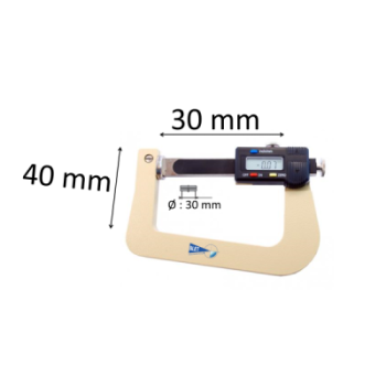 CONTROLEUR EPAISSEUR COURSE : 30 mm ET PROFONDEUR : 40 mm Sans PIED