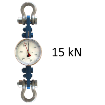 DYNAMOMETRE ANALOGIQUE A CADRAN 0-15 kN