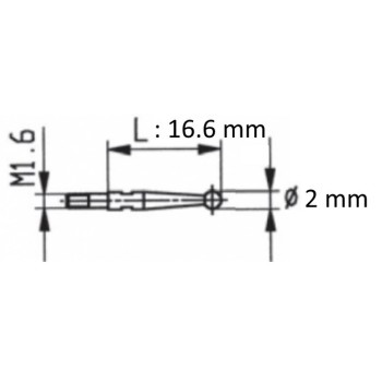 CONTACT POINT FOR DIAL TEST INDICATORS BLET 5.228