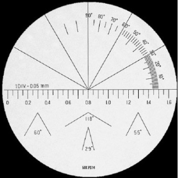 MEASURING SCALES PEAK FOR 2008 SERIES MEASURING MICROSCOPES ref: ACCM2-PS-14 PEAK ACCM2-PS-14 : securemail.fr