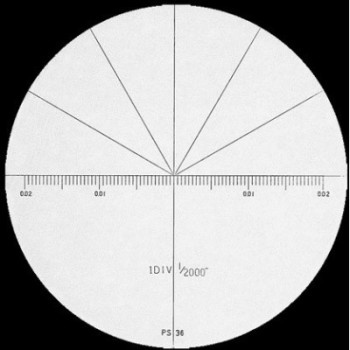 ECHELLE DE MESURE PEAK EN NOIR POUR MICROSCOPES DE LA SERIE 2008 ref: ACCM2-PS-36 PEAK ACCM2-PS-36 : Instruments de Mesure et Co