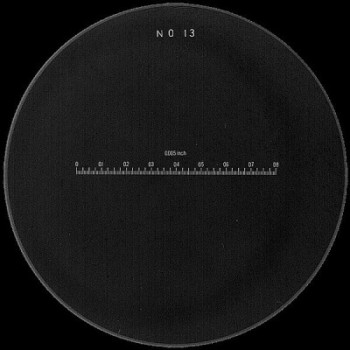 PEAK GLASS MEASURING SCALES IN WHITE FOR MEASURING MAGNIFYERS 1983, 2004, 2028, 2049 ref: ACCM2-S-1983-13W PEAK ACCM2-S-1983-13W