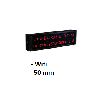 Alphanumeric display wifi  BLET
