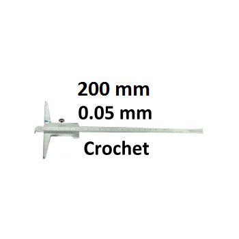 Depth caliper with hook BLET ref :DEPXX-A120G2-00 BLET DEPXX-A120G2-00 : securemail.fr
