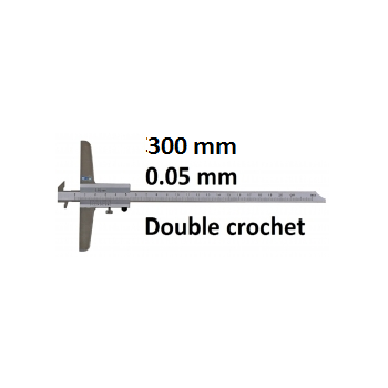 Depth caliper with double hook, rod conventeable  BLET   ref :DEPXX-A4300 mmG2-00