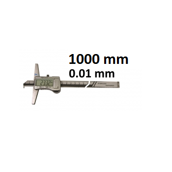 Digital depth caliper with hook   BLET
