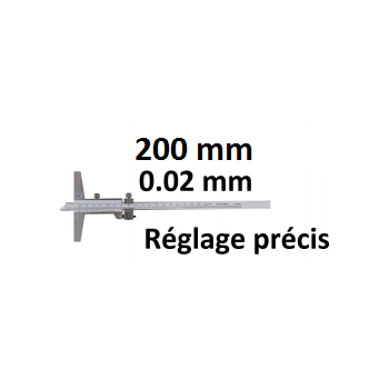 Depth vernier caliper with fine adjustment   BLET