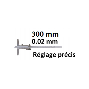 Depth vernier caliper with fine adjustment   BLET