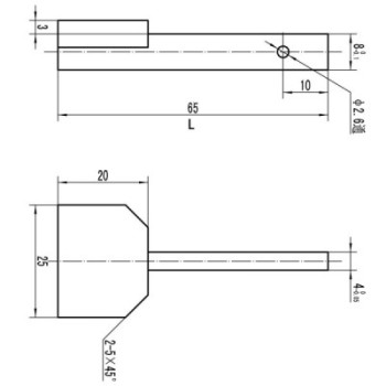 MEASURING TIP FOR DIGITAL UNIVERSAL CALIPER BLET ref: TOUXX-PE003-00 BLET TOUXX-PE003-00 : securemail.fr