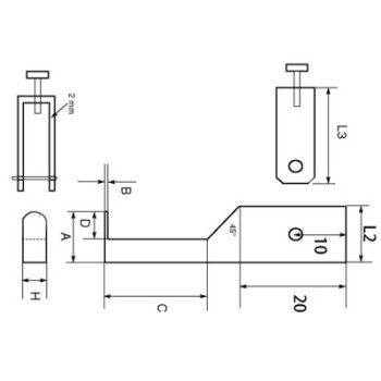 MEASURING TIP FOR DIGITAL UNIVERSAL CALIPER BLET ref: TOUXX-PM004-00 BLET TOUXX-PM004-00 : securemail.fr