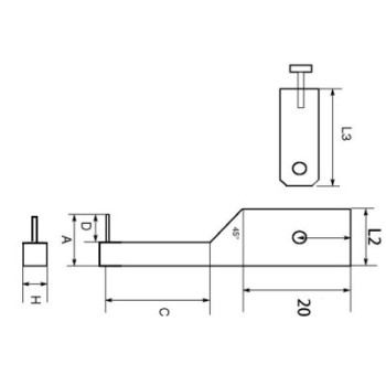 MEASURING TIP FOR DIGITAL UNIVERSAL CALIPER BLET ref: TOUXX-PM006-00 BLET TOUXX-PM006-00 : securemail.fr