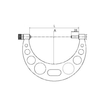 OUTSIDE MICROMETER WITH STANDARD MEASURING FACES BLET ref : MICXX-A0087C01 BLET MICXX-A0087C01 : securemail.fr