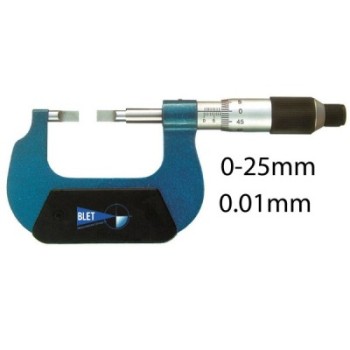 OUTSIDE MICROMETER WITH BLADE MEASURING FACES BLET ref : MICXX-A9001C05 BLET MICXX-A9001C05 : securemail.fr