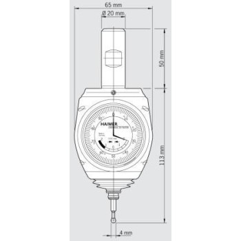 UNIVERSAL 3D-SENSOR HAIMER WITH INTEGRATED TAPER BLET ref : 80.364.40 HAIMER 80.364.40 : securemail.fr