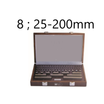 SET OF 8 GAUGE BLOCKS CLASS 0 STEEL 25-200MM BLET ref :JDCXX-0A825200X BLET JDCXX-0A825200X : securemail.fr